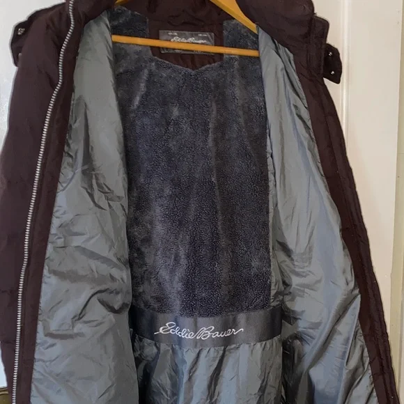 Eddie Bauer Women's Dark Quilted DOWN Puffer Jacket - Picture 8 of 9